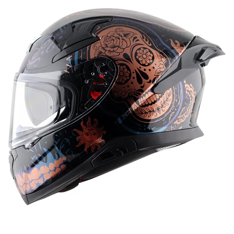 Axor Apex Trance Full Face Helmet - Black Gold